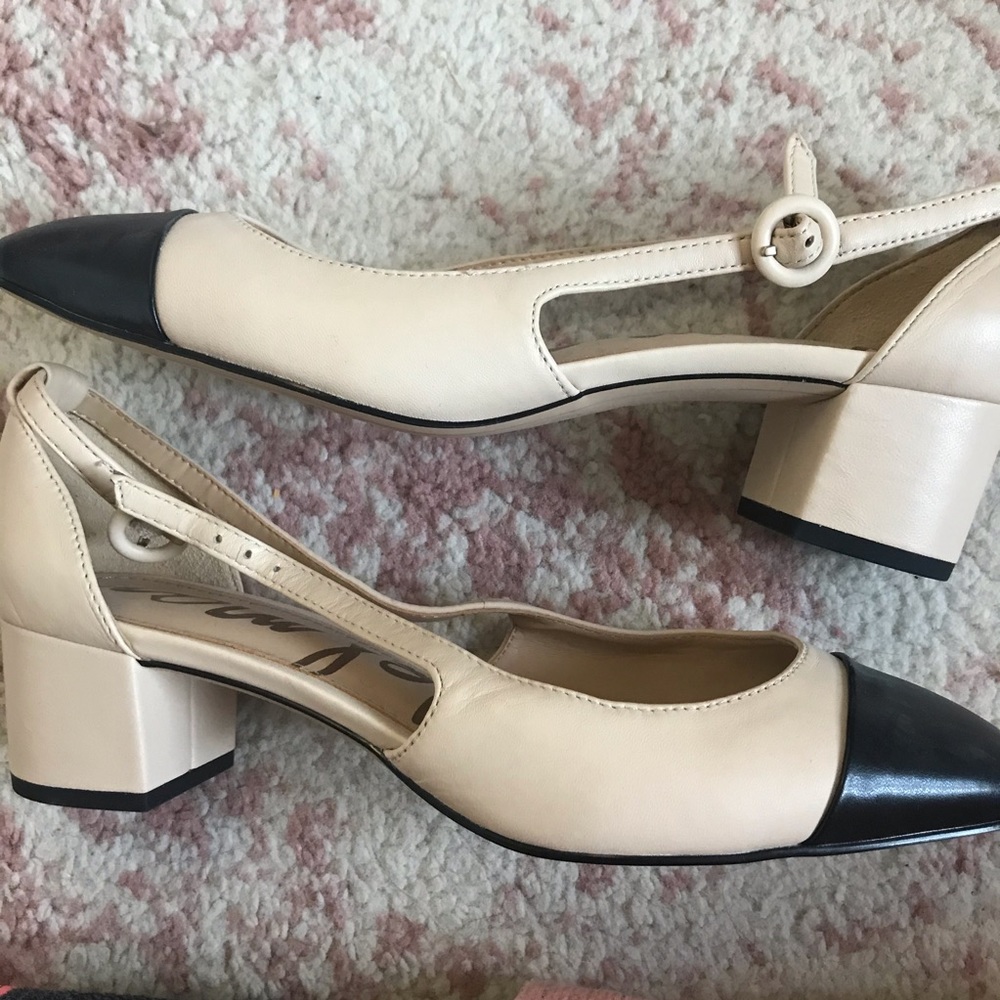 Sam Edelman Leah cap toe slingbacks 7.5 BNWT